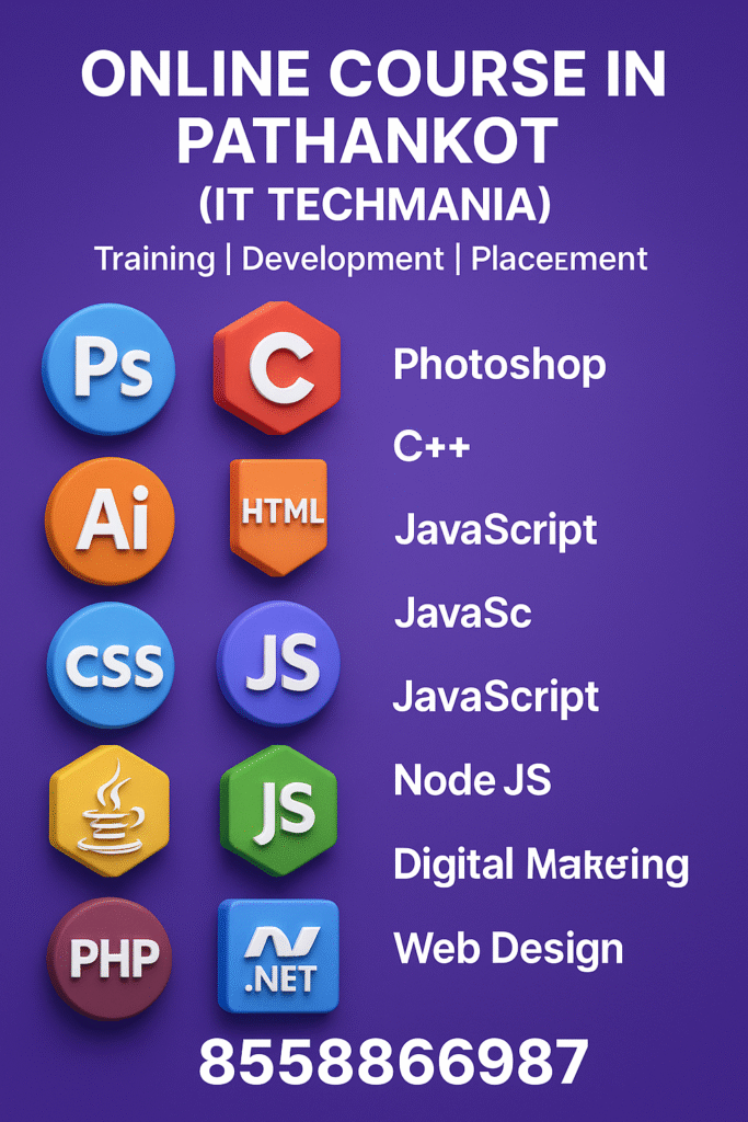 Online course certification from IT Techmania