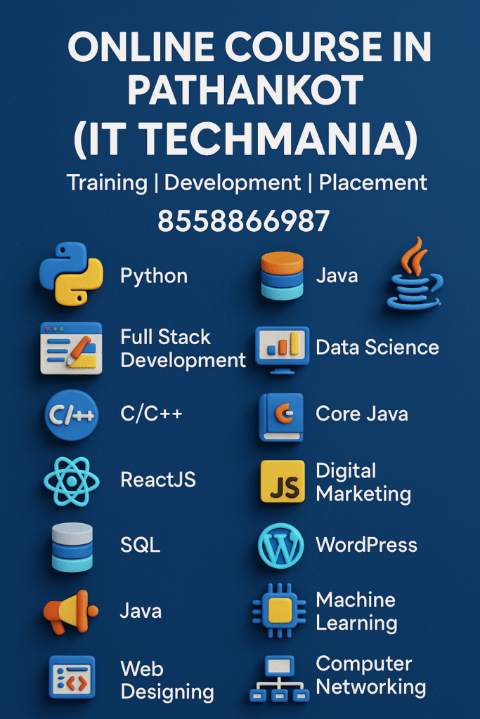 Live online training in Pathankot