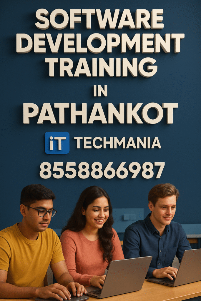 Instructor teaching Java and Python programming in software development class in Pathankot