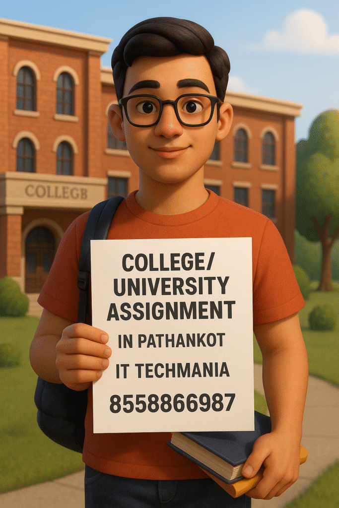 College project guidance session at IT Techmania Pathankot