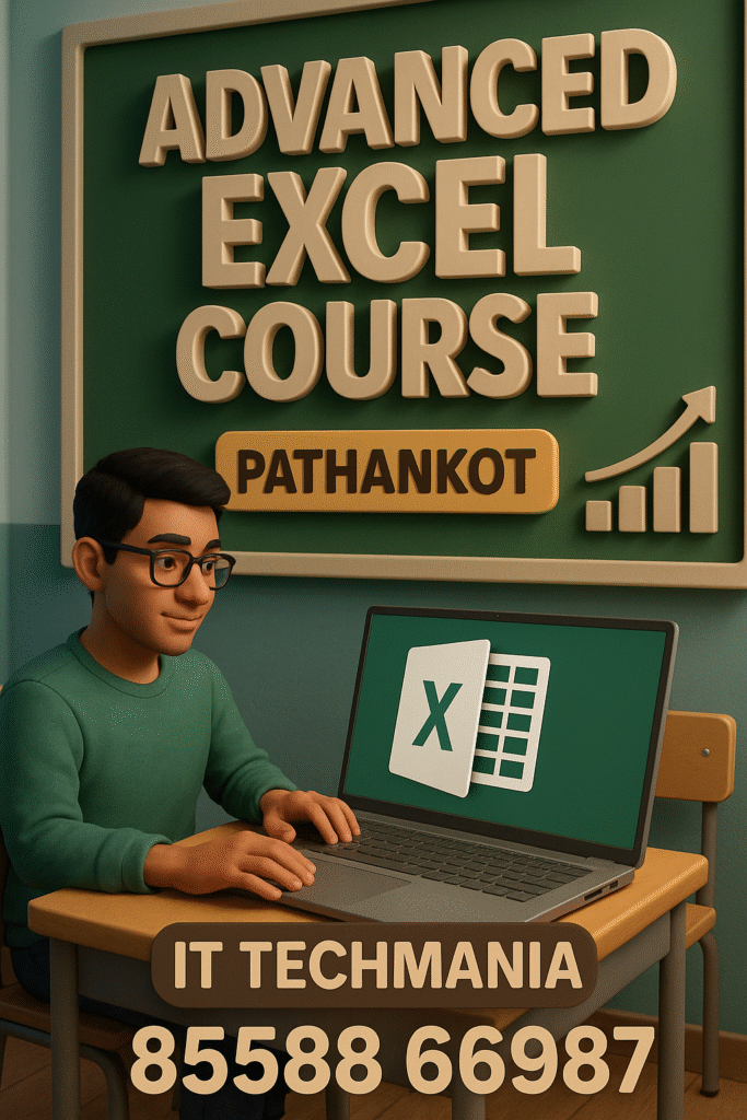 Trainer teaching pivot tables in Excel class at IT Techmania