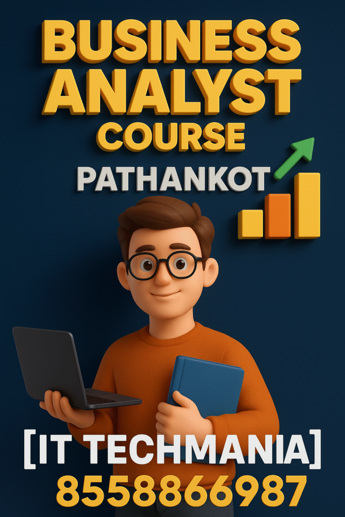 Business analyst training session at IT Techmania Pathankot