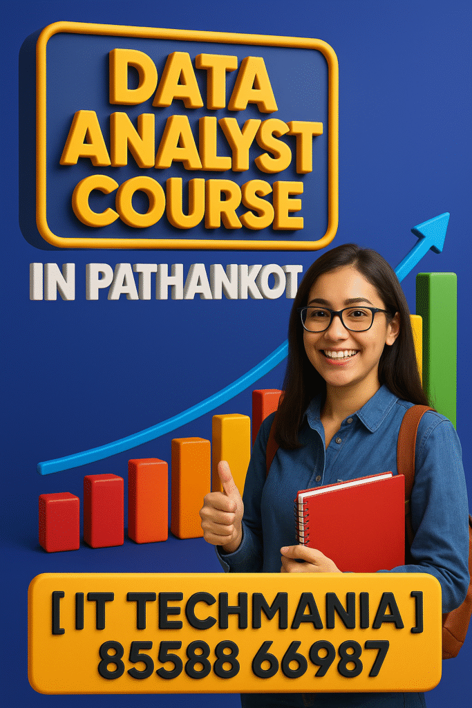 Classroom session of Data Analytics course with real-world projects in Pathankot