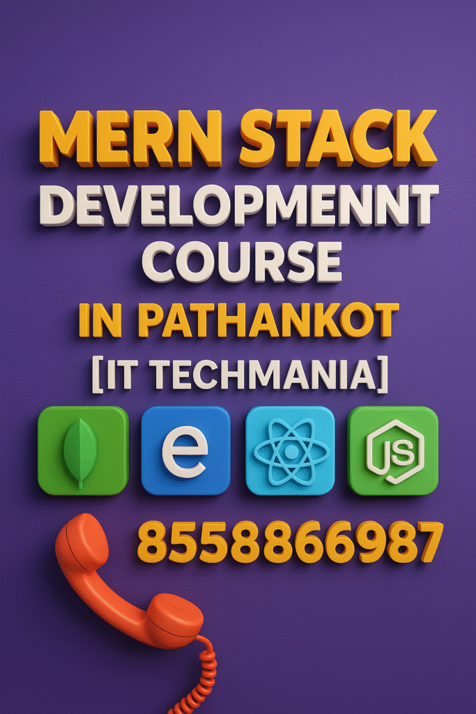 Students learning React and Node.js in Pathankot